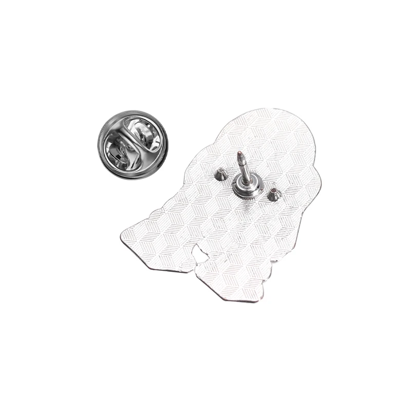Cartoon Alien Geometric Brooch Creative Launcher Shape Badge Pin Backpack Clothes Decoration