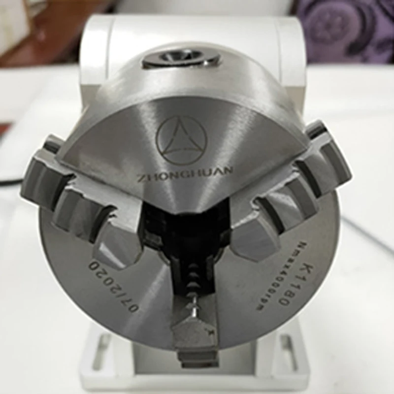 HT-80 Laser Welding Machine Chuck Laser Marking Rotating Fixture Three Axis Rotating Fixture Rotating Axis