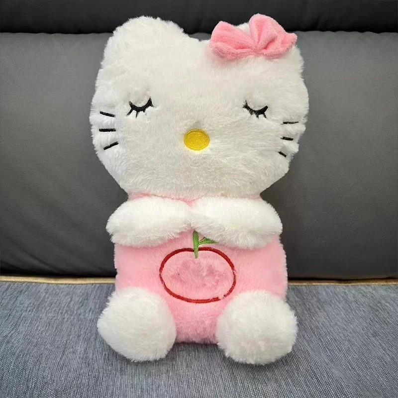 30CM Sanrio peluche respirazione incandescente hellobykitty peluche bambino che dorme morbido peluche bambola regalo di festa per bambini giocattolo