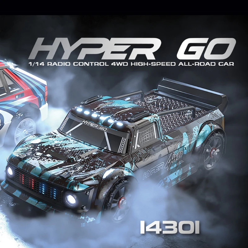 

Hyper Go 14301/14302 Brushless RC Car 2.4G 1/14 Remote Control Pickup 4WD High-speed Off-road ESC Drifting Vehicle Boy Toys