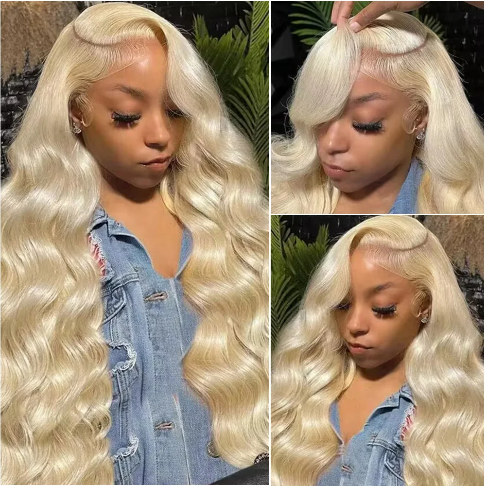 Blonde 613 Hd Lace Frontal Wig 13x6 HD Lace Wig 100% Human Hair Preplucked 32 36 Inches Body Wave 13x4 Lace Front Wigs For Women