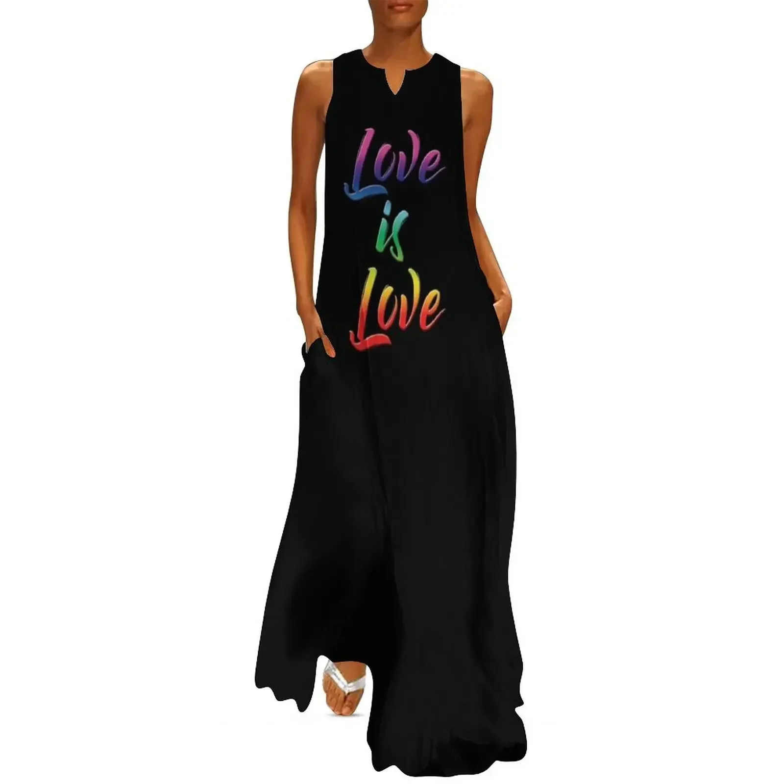 

Love is Love LGBTQ+ Pride Long Dress dresses korean style Dress for pregnant women Casual dresses Dress