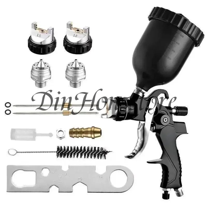 G2008 Pneumatic paint gun High atomization and environmental protection 1.3 Upper pot spraying car primer paint woodworking