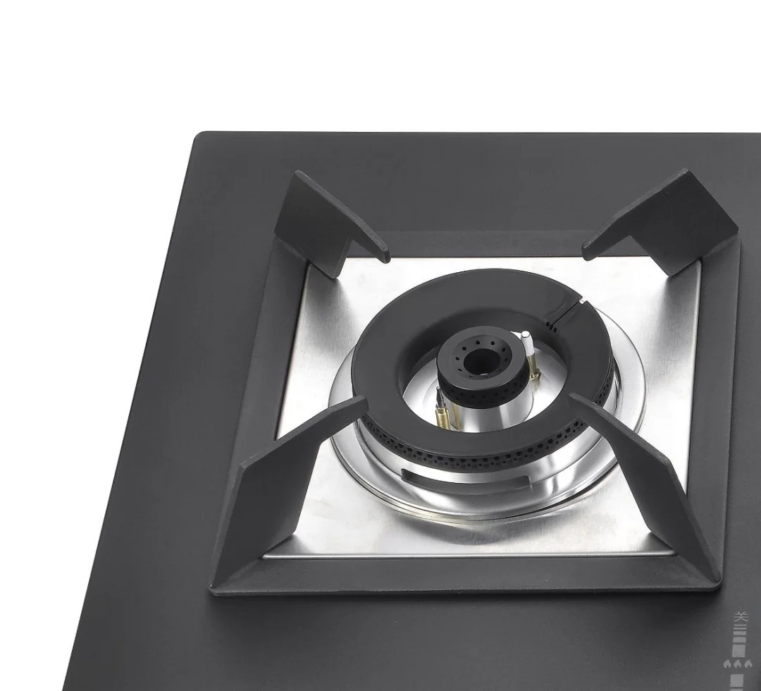 2-Burner Gas Stove - Happy Home Tempered Glass Built-in/Table Top Cooktop for Household Kitchens, Energy Efficient