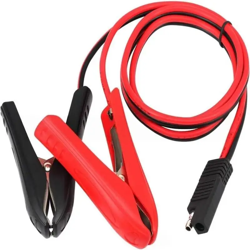 30CM 16AWG Alligator Crocodile Clip To SAE Connector Quick Release Quick Disconnect Car Solar Power Charging Extension Cable