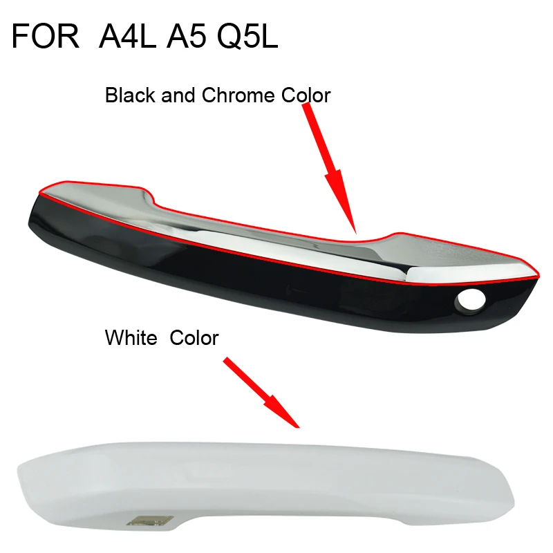 

for new Audi A4L A5 Q5L exterior handle exterior handle shell cover with bright chrome plating trim 8WD837876 2017-2021