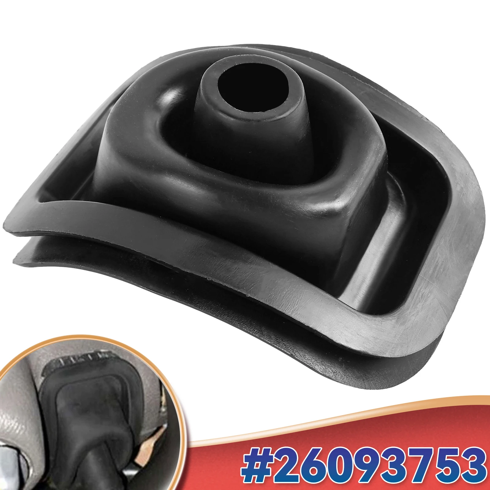 26093753 47106 Shift Shifter Lever Handle Boot Seal for Chevrolet Silverado Suburban GMC Sierra 00-06 & More Automatic 2609-3753