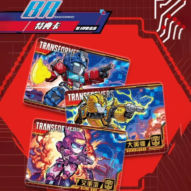 Kayou-Tarjeta Transformers, caja de colección Optimus Prime, periferales de película, caja de regalo, juguetes para niños