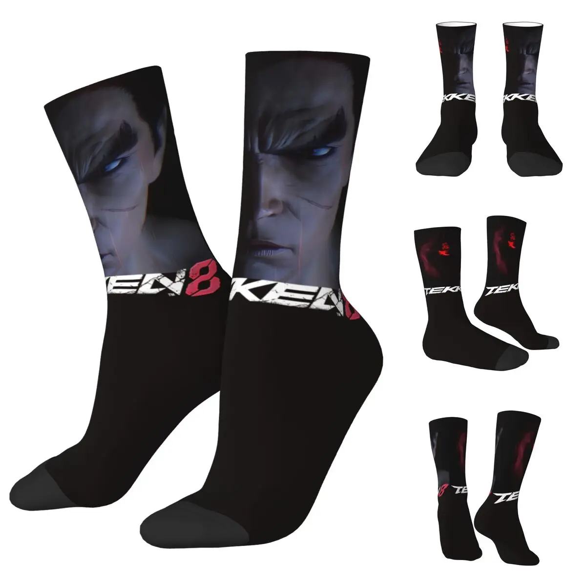 

3D printing cosy Unisex Socks,WindproofFighting New Game Tekken Interesting Four Seasons Sock