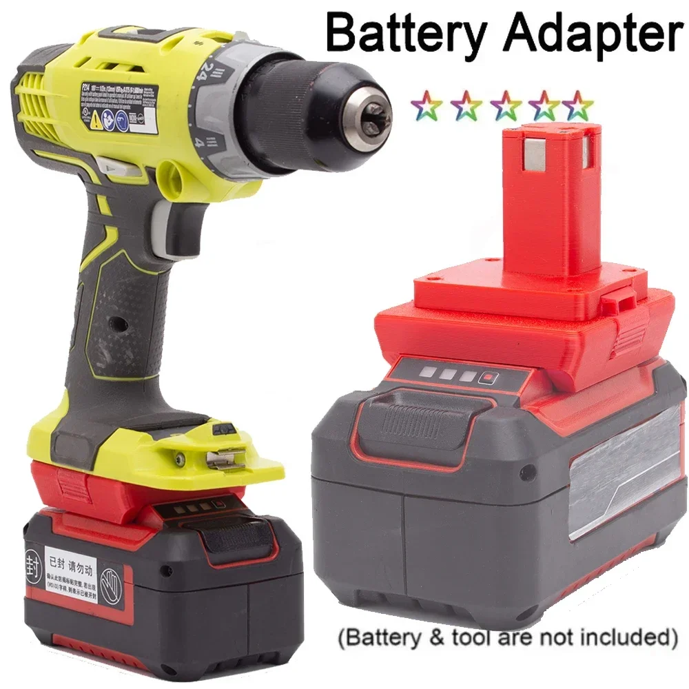 

Adapter for Ozito 18V PXC Lithium Battery Converter Adapter To for Ryobi ONE+ 18V Power Tools (Not include tools and battery)