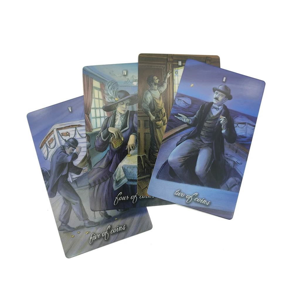 12×7CM Titanic Risen Spirits Tarot for Beginners with Guide Book