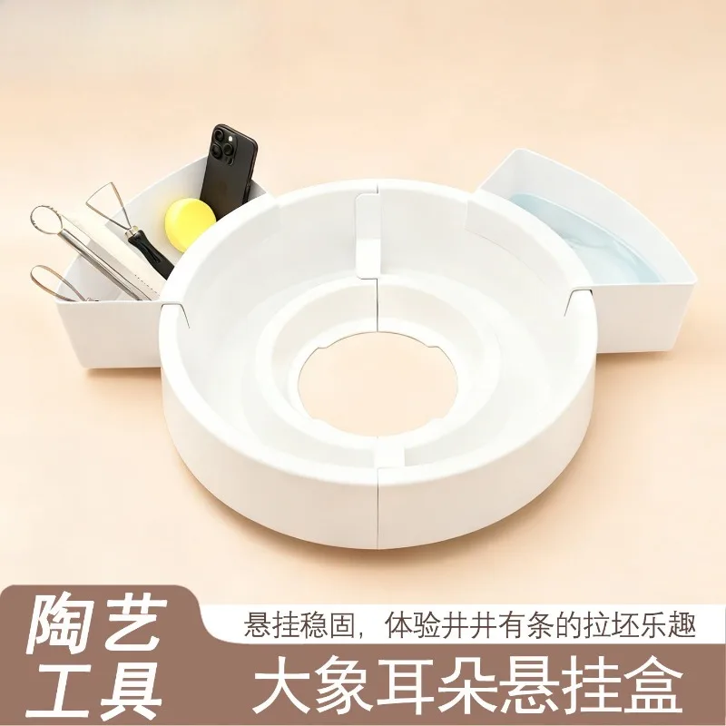 Ceramic Drawing Machine Water Basin Equipment Accessories ABS Plastic Anti-drop and Wear-resistant One Elephant Ear Hanging Box