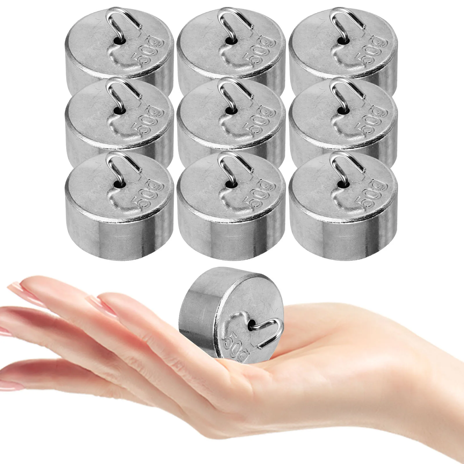 

1Set Metal Hook Weight Premium Mechanics Experimental Equipment Teaching Tool Durable Practical School Supplies Set