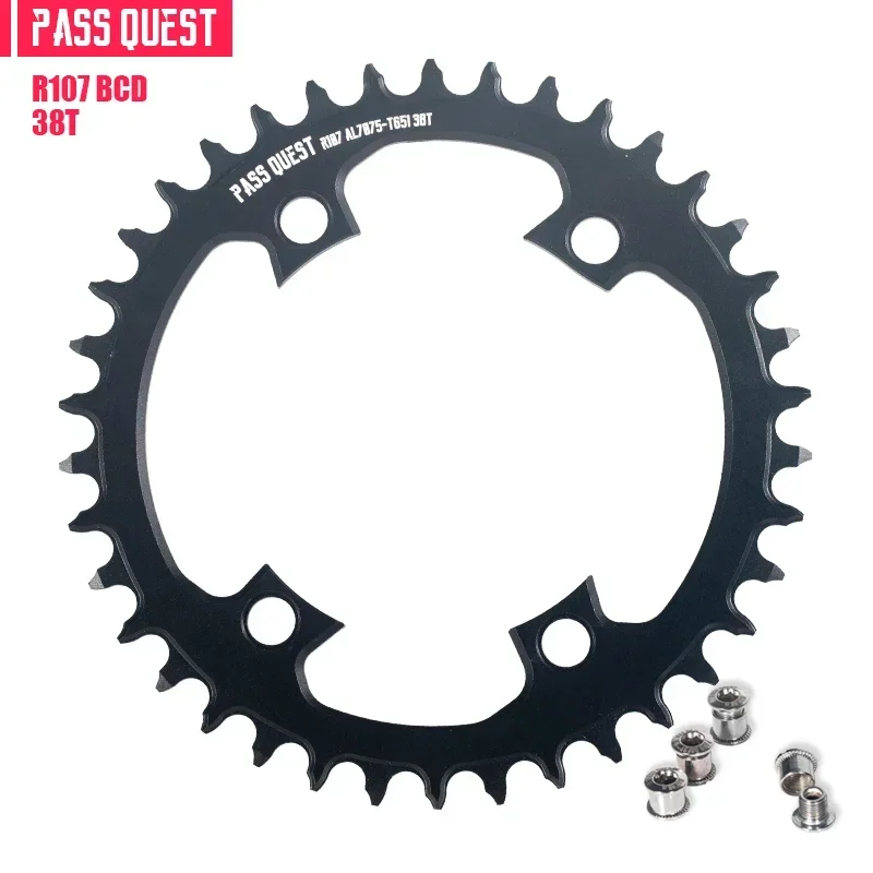 Pass Quest Round Kettingblad 107bcd Voor Sram Rivaliserende Axs 12S Crankset 107 Bcd Mtb Racefiets Kettingwiel 36 40 42 54 56 58 T