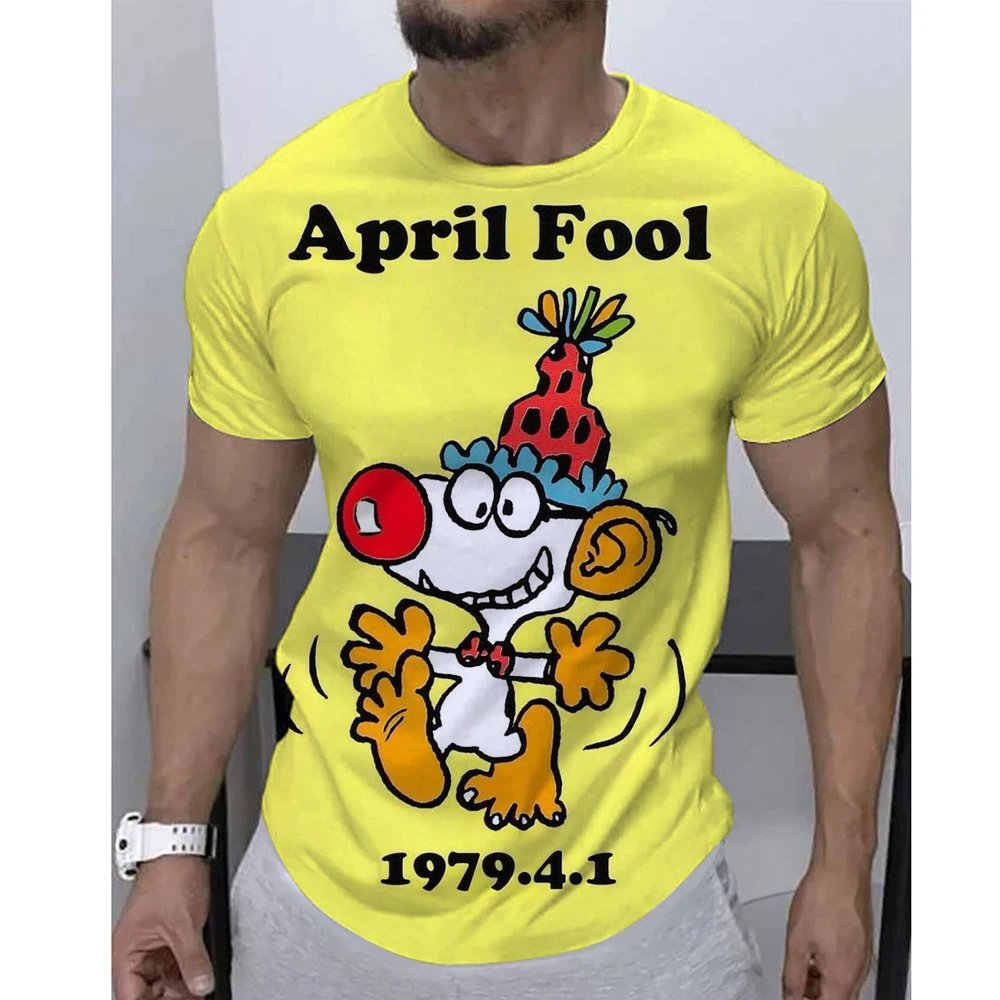 

Snoopy cartoon printed T-shirt, fun horror season men's T-shirt, Halloween party men's and women's clothing T-shirt