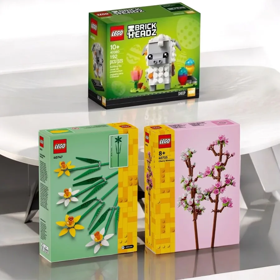 40747/40725/40380 LGGO 40747 Narcissus - A building block toy suitable for children aged 8 and above, a creative Christmas gift