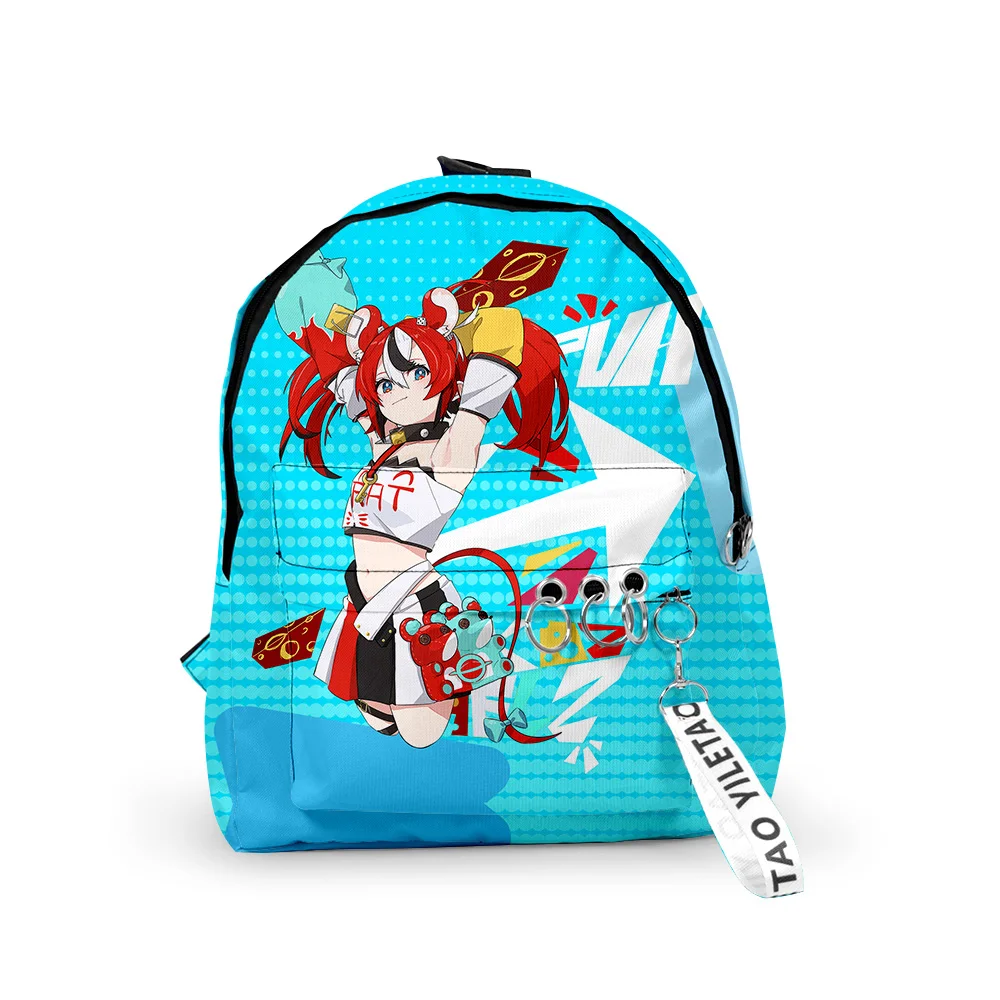 

Hakos Baelz VTuber Anime Backpack Schoolbag Travel Bag 2023 Casual Style Harajuku Daypacks Rucksack Unisex Bags