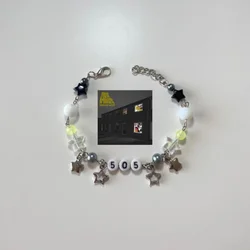 Handmade Artic Monkeys Music Band 505 Inspired Bracelet Handmade Customized Y2k luminous Beads Bracelets Fans Collect Gifts