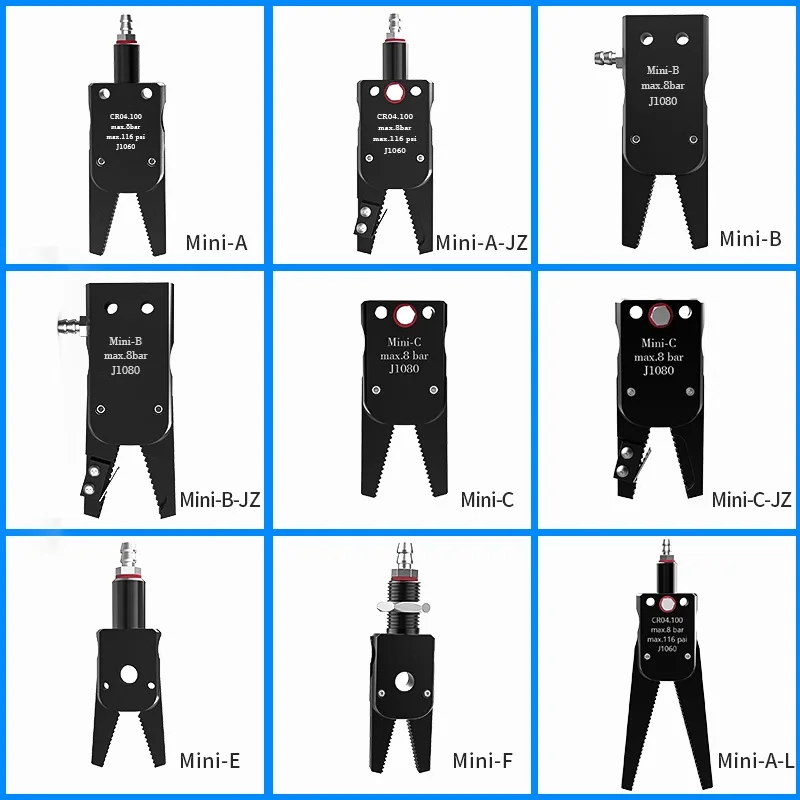 Pneumatic Gripper Manipulator Fixture for Injection Molding Grab with Sensor Switch Water Spout Clip Robot Arm Fixture Cylinder