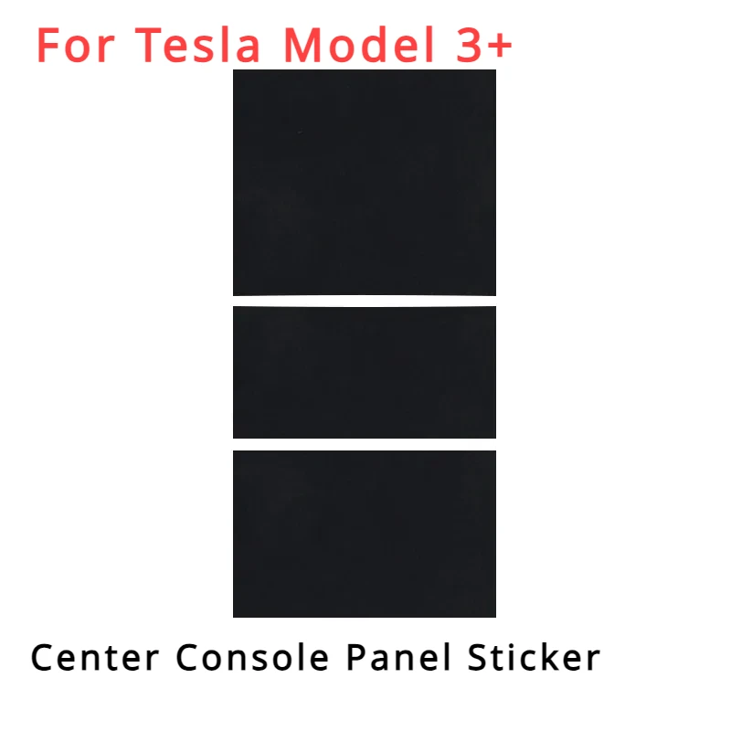 Para tesla modelo 3 + highland 2024 console central painel adesivo camurça filme zero controle central capa acessórios interiores do carro