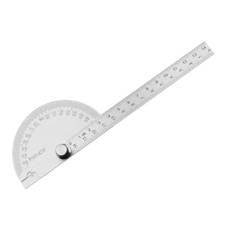 Stainless Steel 180 Degree Protractor Metal Angle Ruler professional Meter Ruler Gauge Finder Goniometer Conveyor Tool