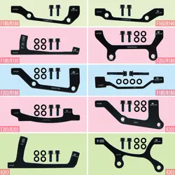 산악 자전거 디스크 브레이크 디스크 PM/IS 어댑터 160/180/203mm IS/PM 알루미늄 합금 캘리퍼스 어댑터 자전거 액세서리 어댑터