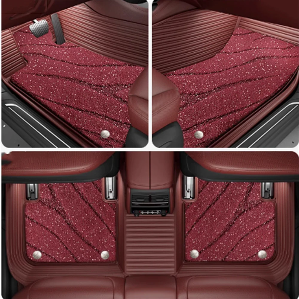 Custom Car Floor Mats For BMW 3er F30 G20 3GT Gran Turismo F34 Auto Carpets Double Layer Accessories Foot Coche view 2