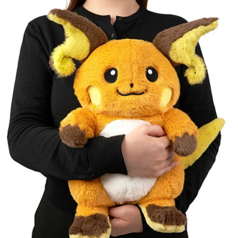 Pokémon Warm Companion Series Large Raichu Plush Toy & Pillow - Kids' Birthday Gift & Cuddly Friend