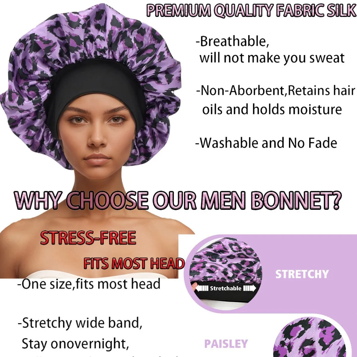 売れ筋の伸縮性のあるシルク風ラウンドハット、ヘアケアキャップ - Hair Care Sunsilk のレビューと価格