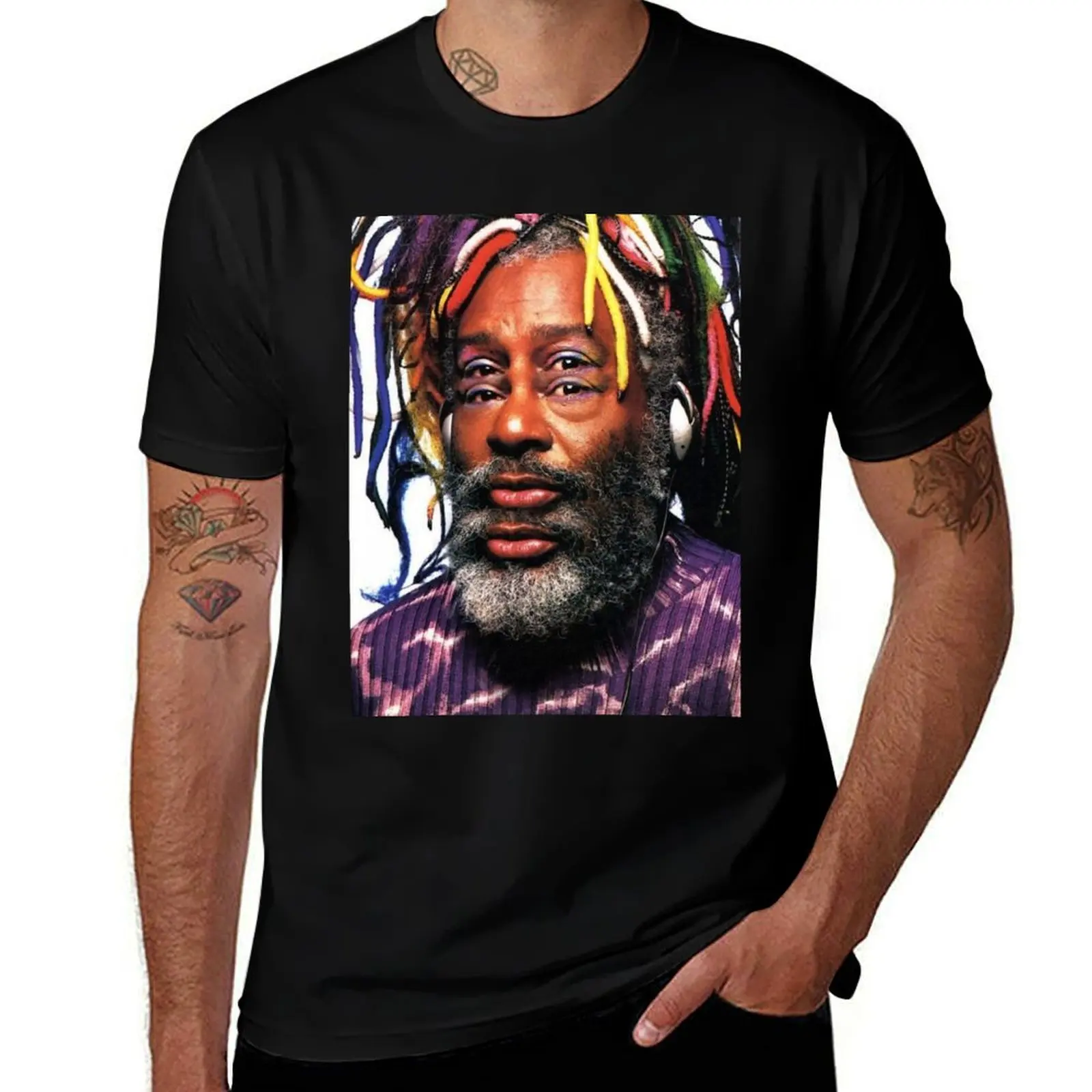 george clinton focused T-Shirt Breathable Lightweight Summer Top