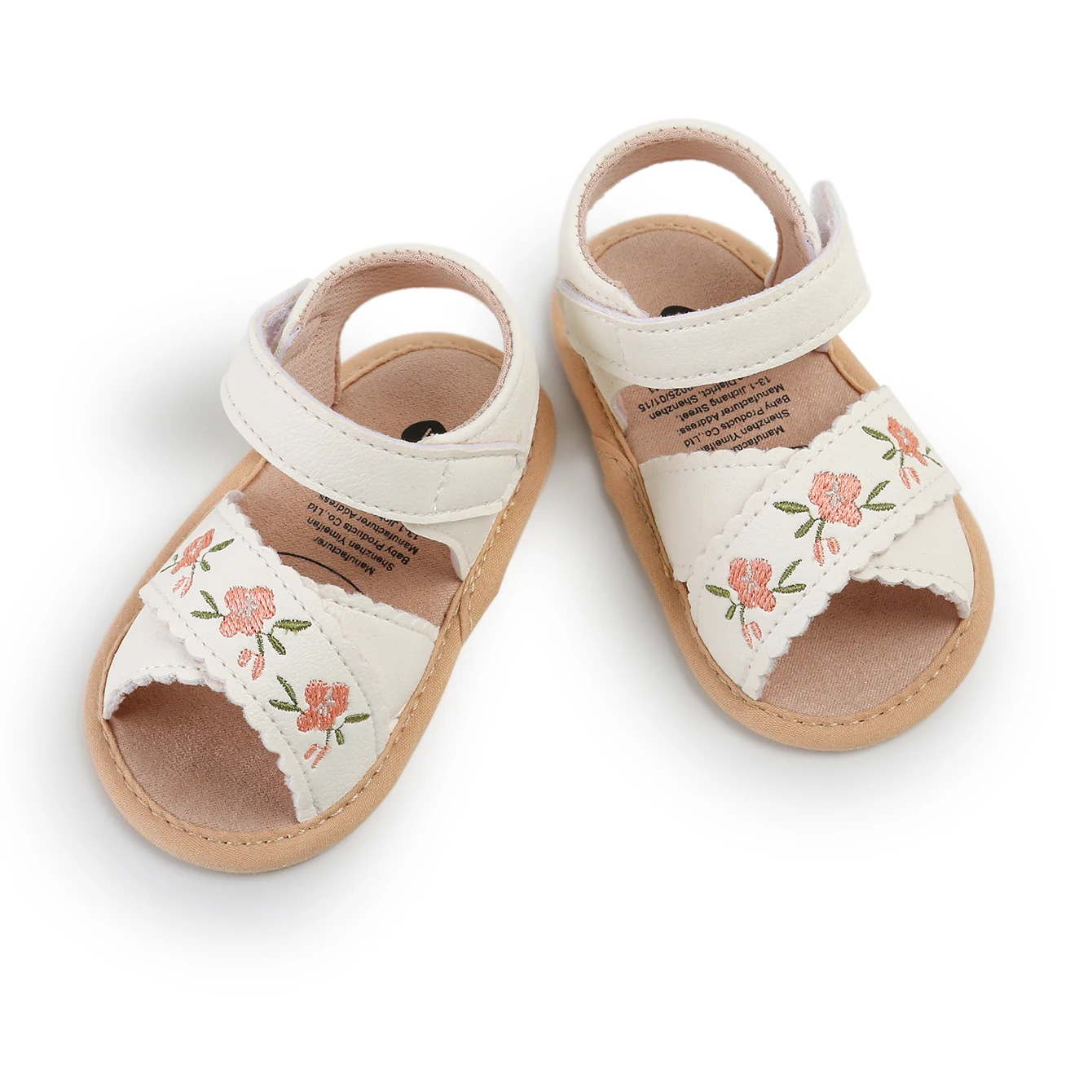 صنادل للفتيات حديثي الولادة 2025 أحذية شاطئ غير رسمية مطرزة صيفية للفتيات الصغيرات صنادل الأميرة الصغيرة على الطراز الوطني الحلو