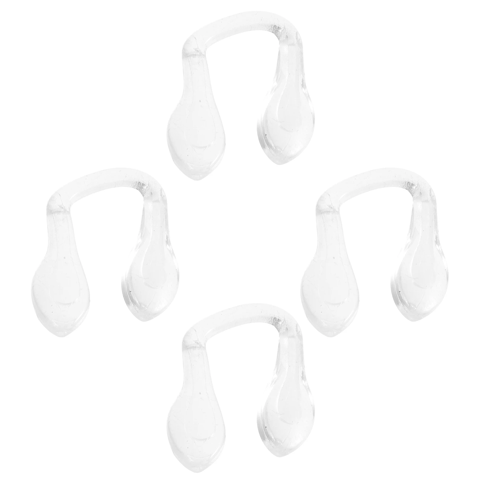 

4 Pcs One-piece Nose Bracket Clear Silicone Replacement Pads for Glasses Accessories Non-slip Comfort Eyewear for eyeglasses