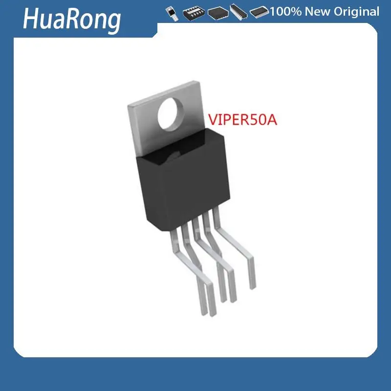 

10PCS/LOT VIPER50A VIPer50 1.5A 700V TO-220-5