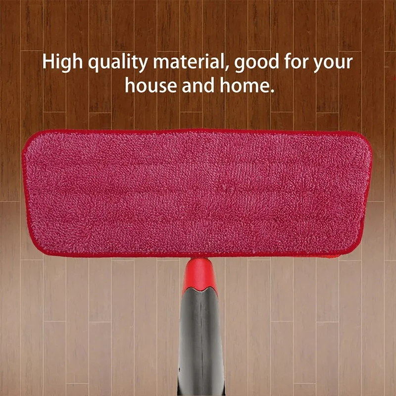 Microfiber Spray Mop Cloth Replaceable Mop Head For Floor Wet and Dry Dual-Use Mop Pad Washable Mop Cloth Trapezoidal Spray Mop