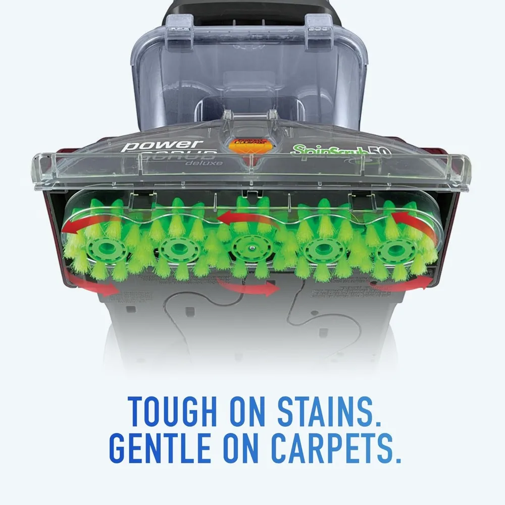Hoover PowerScrub Deluxe Teppichreinigungsmaschine für Teppiche und Polster, Tiefenreinigungs-Teppich-Shampoo-Maschine mit mehreren Stücken