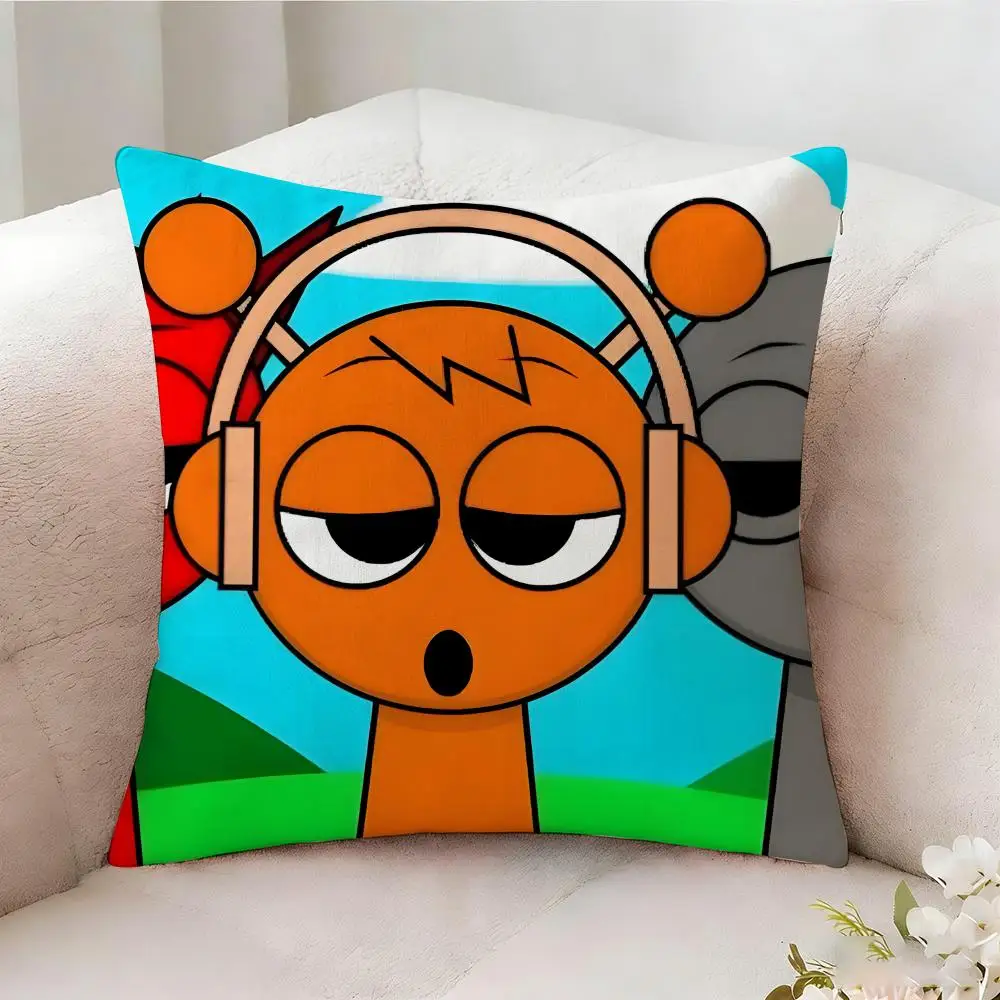 S-sprunki Beat Game Kissenbezug, beidseitig bedruckt, Sofakissen, Kopfteilkissen für Schlafzimmer – Detail 13
