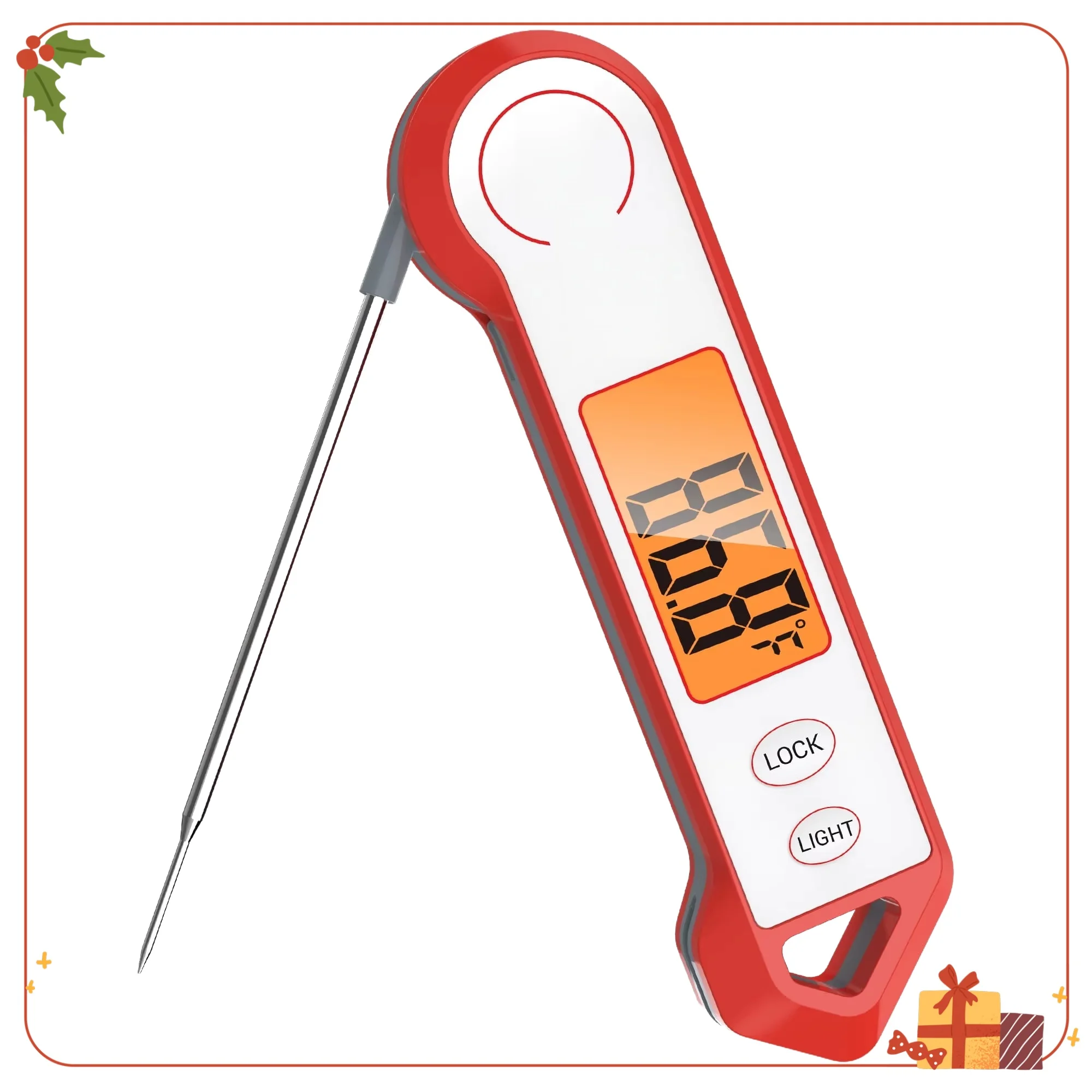 

TP19HW Водонепроницаемый термометр для мяса с магнитом, светодиодным дисплеем и зондом из нержавеющей стали для гриля и приготовления пищи