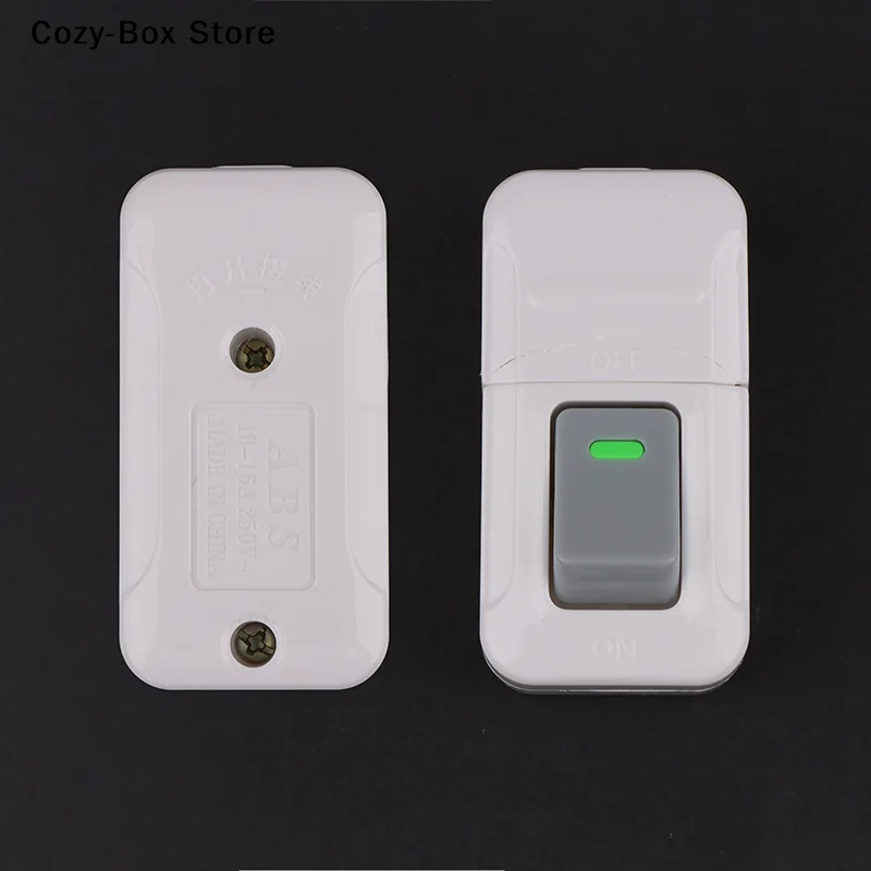 [ZY]White ON OFF Push Button Switch Table Led Lights Online Midway Control Switch Cab Bedside Lamp Power Switch 6A 250V[ZY]