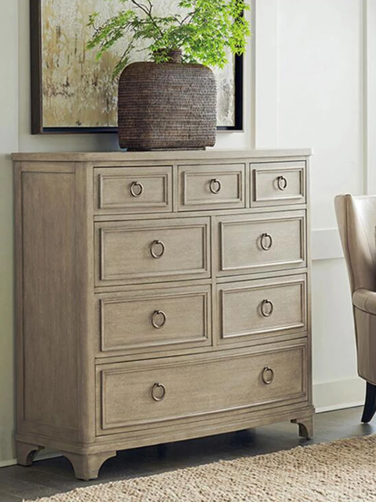 Eight Bucket Sideboard Storage Console