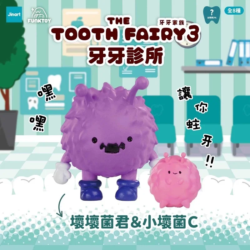 Genuine Jinart Tooth Family 3rd Generation Tooth Clinic Blind Box Cute Cartoon Teeth Mini Figurine, Dental Hospital Theme Deskto view 6