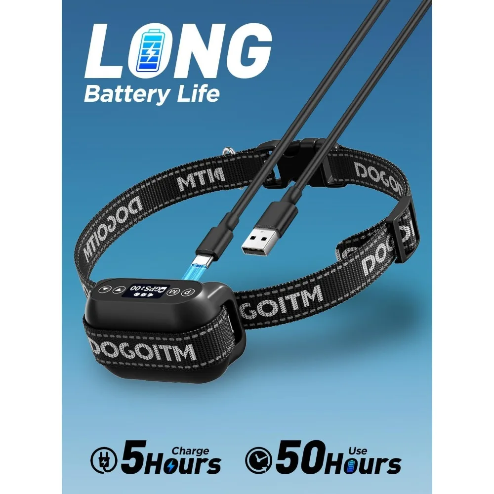 Wireless Dog Fence System, GPS Wireless Dog Collar with 3 Correction Mode, Pet Containment System with AI Smart Signal