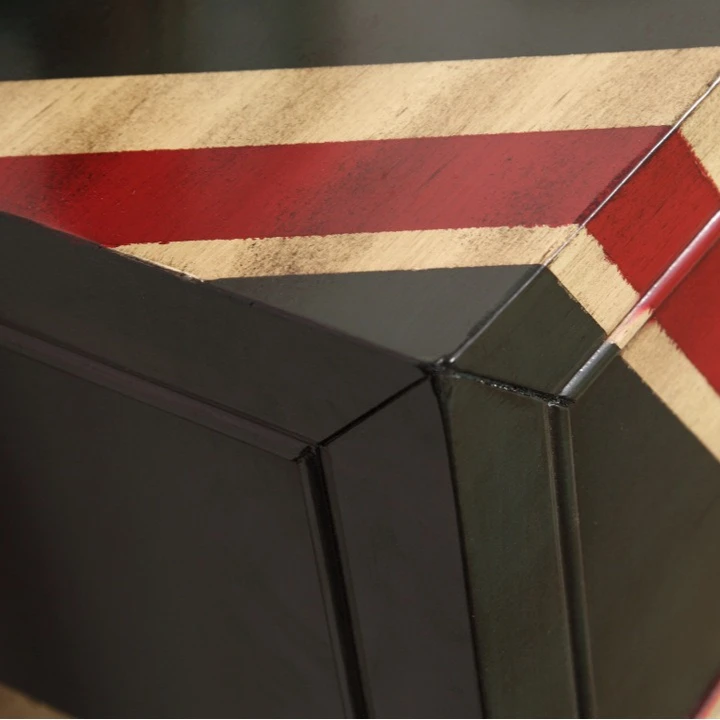 Möbelfabrik-Beistelltisch, Ecklampentisch im Wohnzimmer, drei Eimer im britischen Retro-Stil