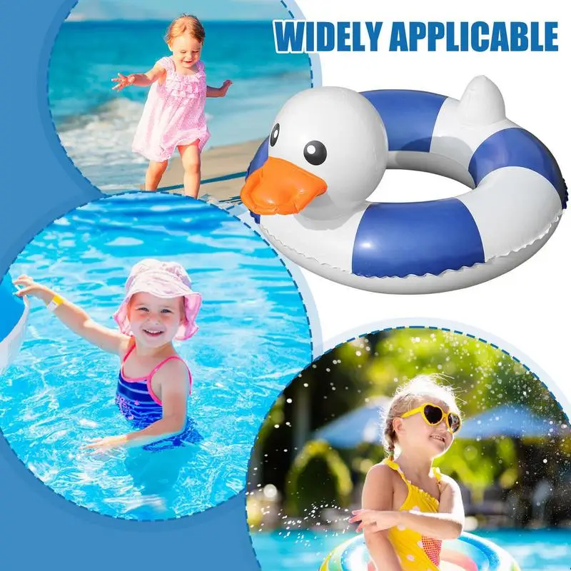 Swimming Ring For Babies Inflatable Children Waist Swim Ring Duck Shape Swim Rings Water Swim Beach Party Supplies Pool Toys