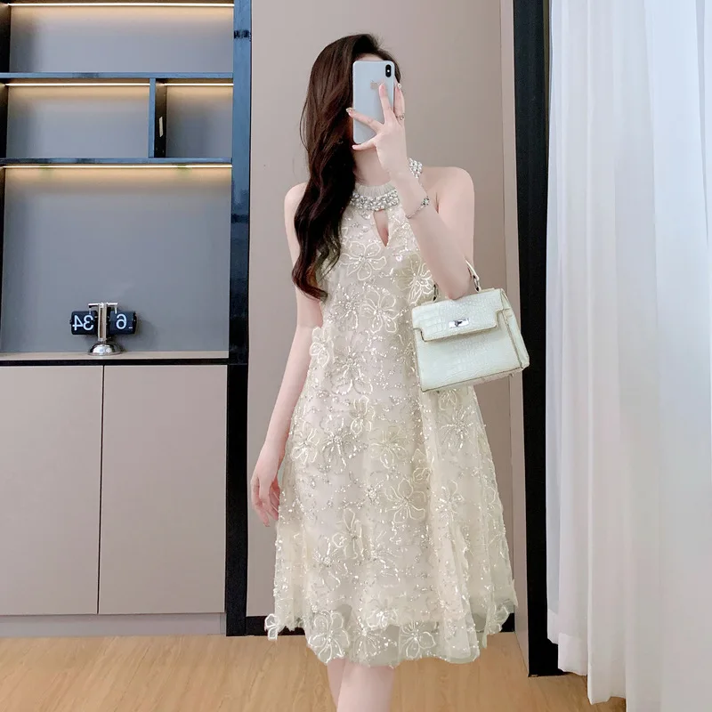 Nieuwe 2025 glinsterende diamant verfraaid zwaar werk ketting ontwerp lange Sve hoge kraag Fairy Princ Sle Dr voor dames