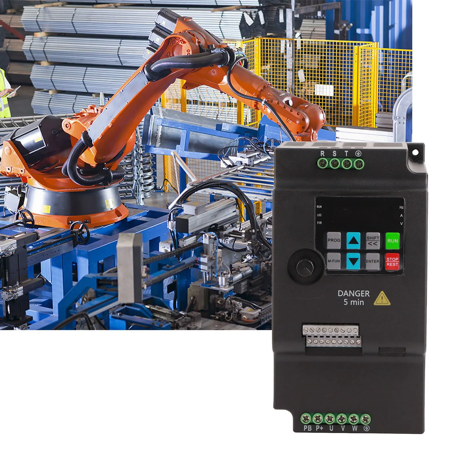 주파수 인버터 다중 속도 제어 0-400Hz 주파수 변환기 가변 속도 드라이브 PID 제어 산업용 산업용