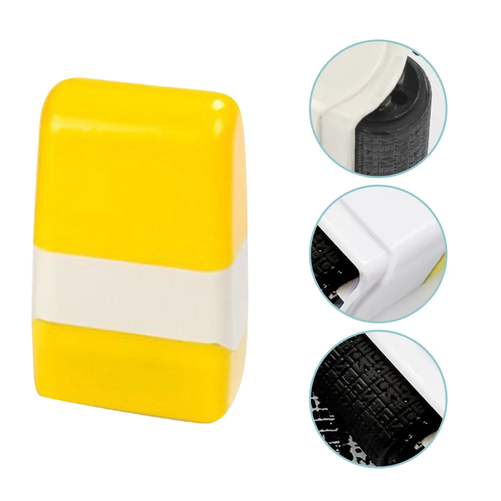 Plastic Confidentiality Seal Stamper Roller Security Stamp for Home Office Privacy Sealing Oil Refill No