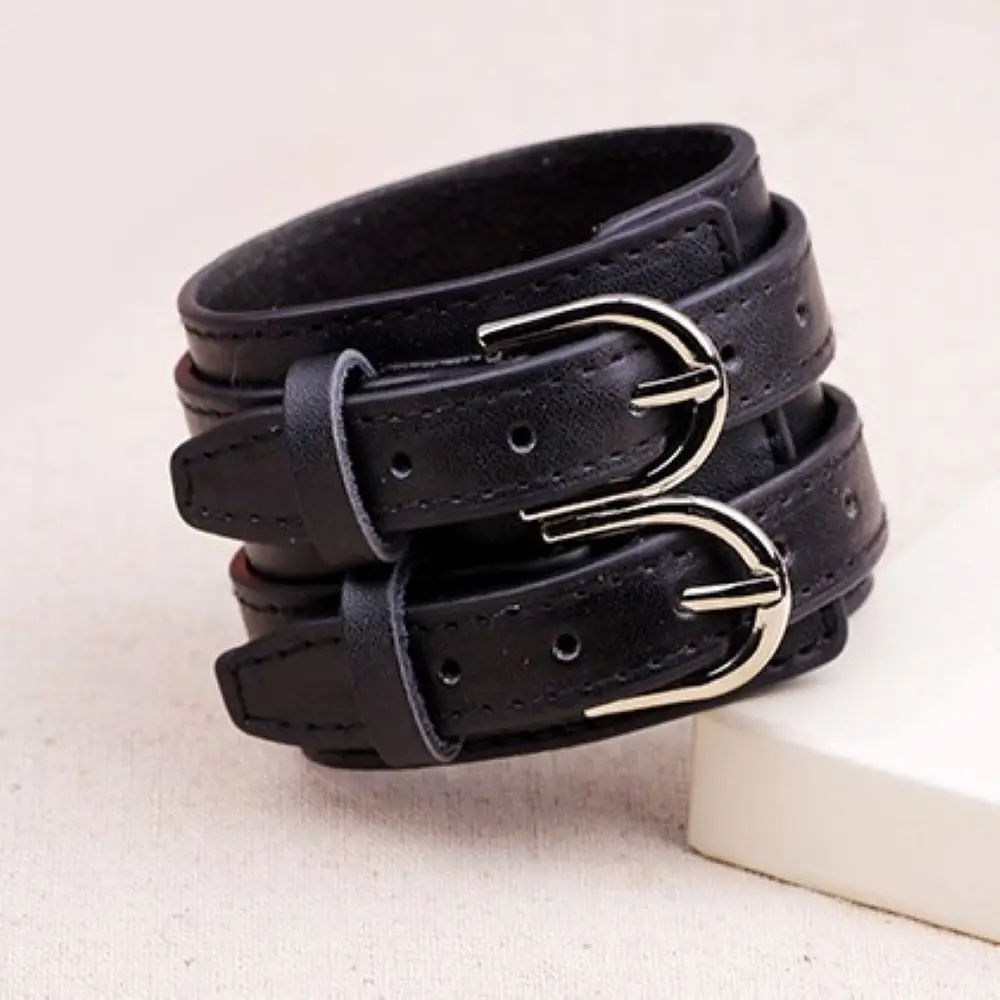 Vintage Punk Style Leather Bracelets For Men Fashion Rock Retro Cowhide Leather Hand Made Braided Bracelets For Friend