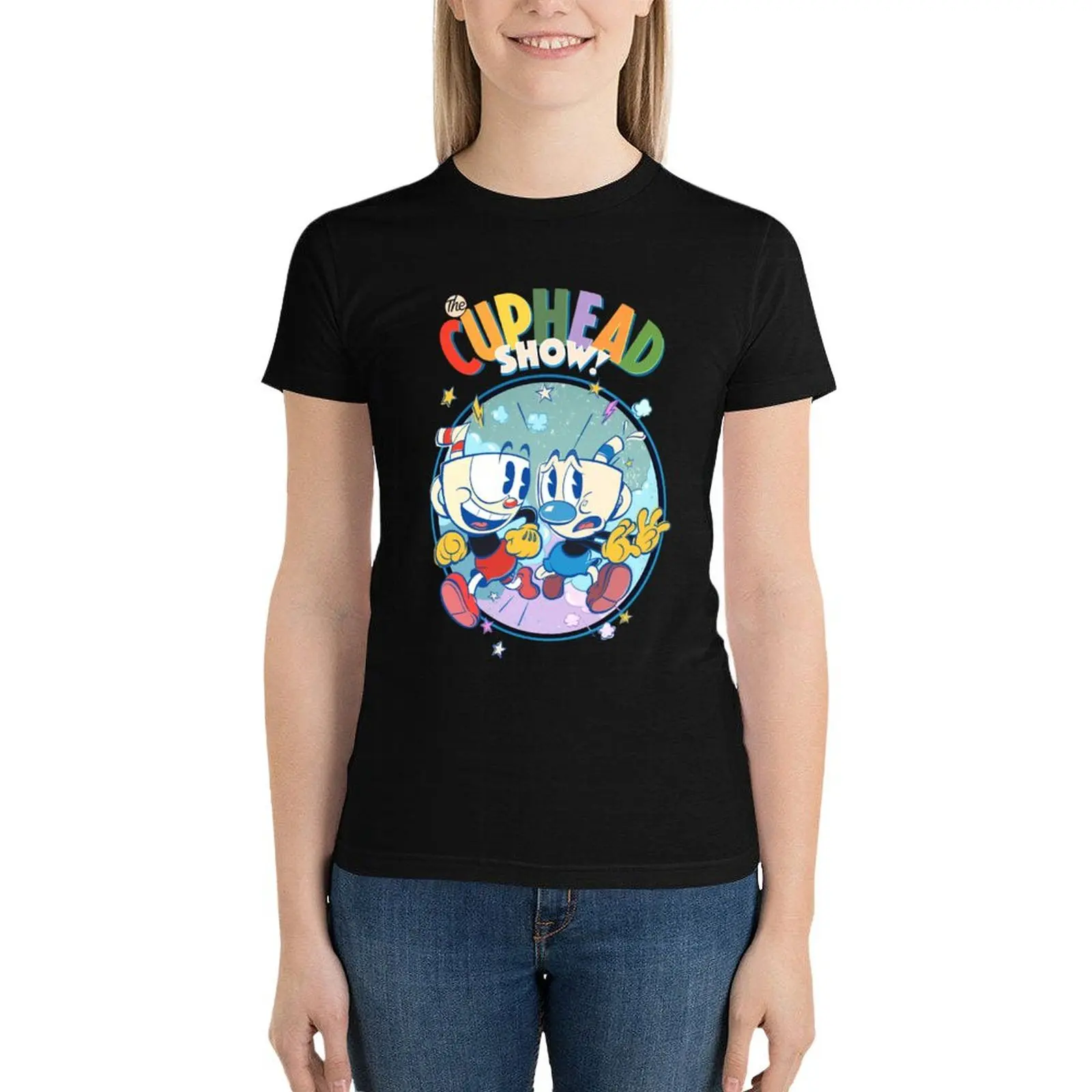 

The Cuphead Show T-Shirt cute clothes tops summer blouses woman 2024