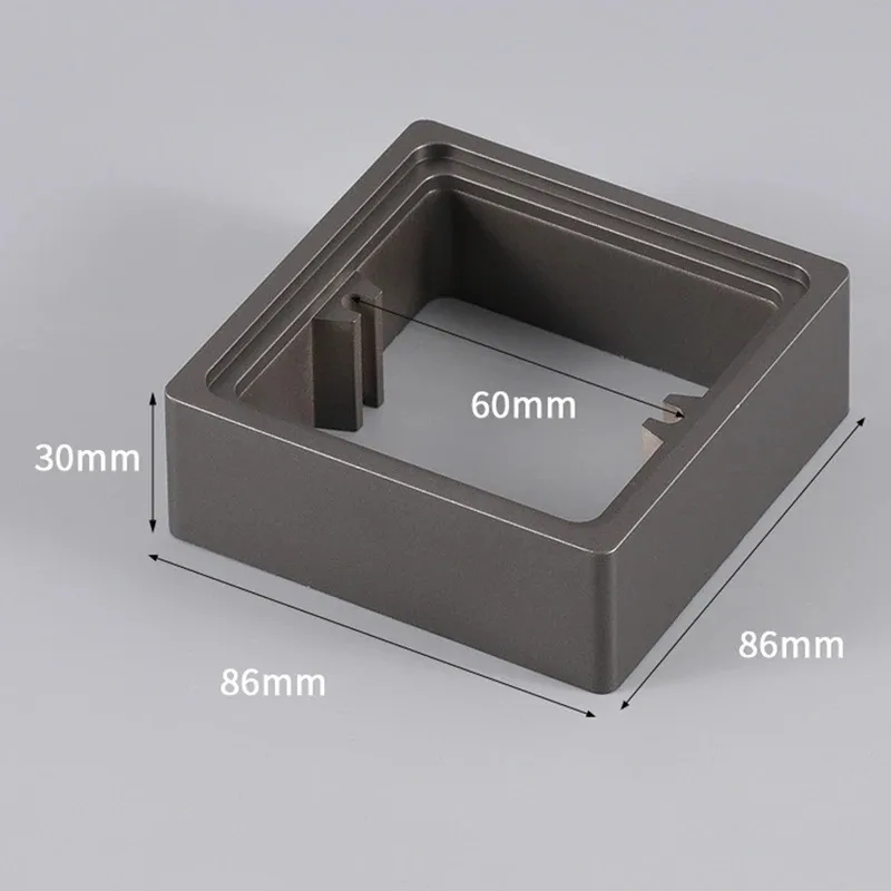 Picture 5: 30mm Single Socket Spacer With Screws Fixture Surface-Box Square Spacer Frame Single Socket Light Switch Surround Switches Parts
