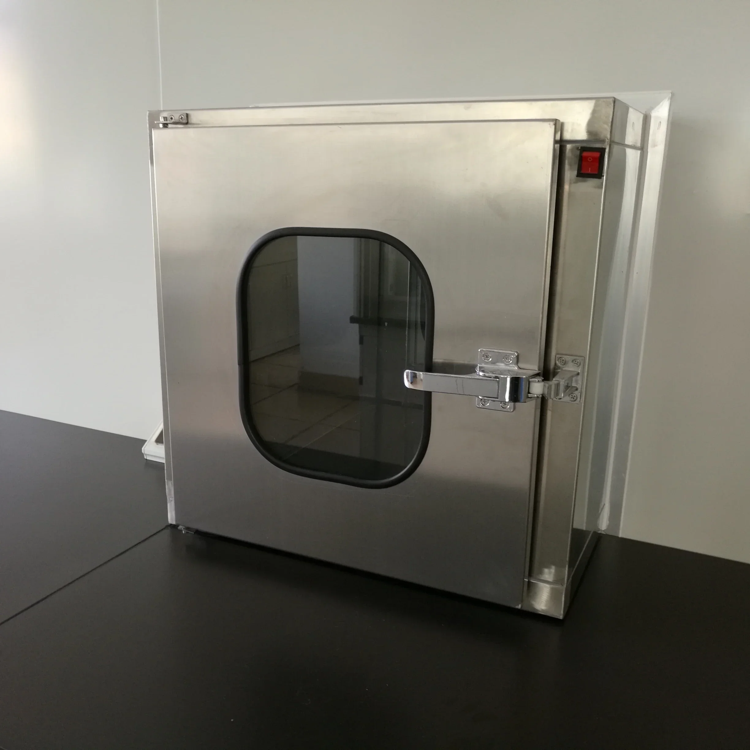 Laminar Air Flow Dynamic Air Shower Pass Thrus Box for Clean Room Transfer Window with Fingerprint Unlock